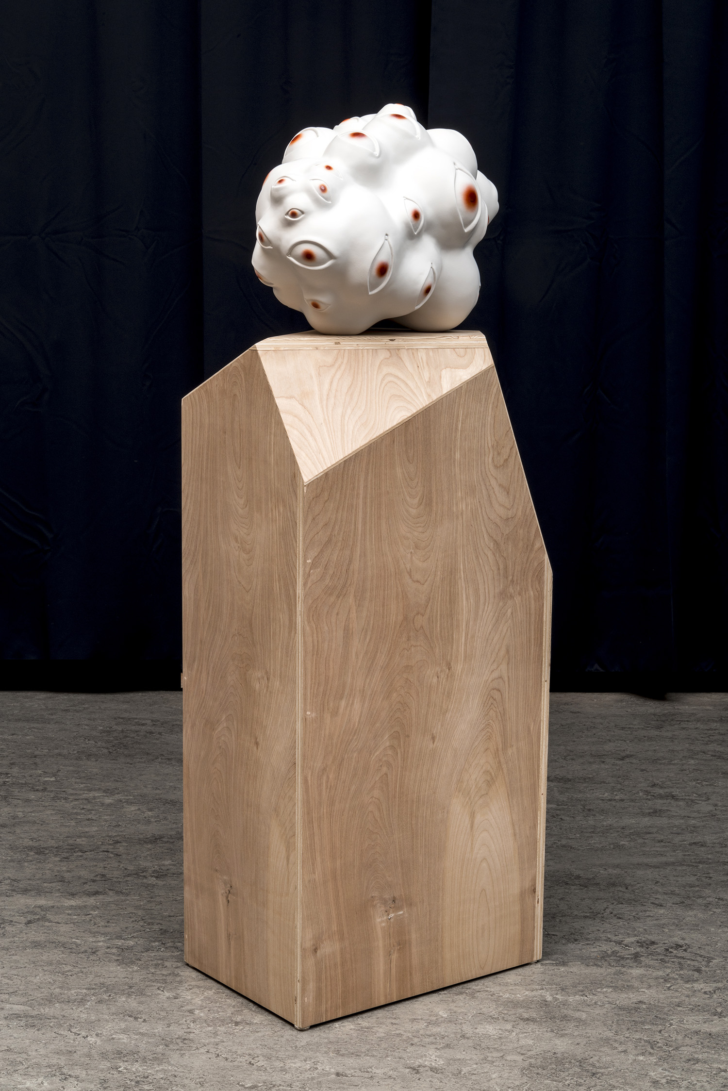   Tanya Batura  Untitled (eye blob)  2014 Clay, acrylic 14 x 12 x 18 inches 54 x 13 x 19 inches with pedestal Courtesy of 101/Exhibit Photography: Alan Shaffer     
  
 Normal 
 0 
 
 
 
 
 false 
 false 
 false 
 
 EN-US 
 X-NONE 
 X-NONE 
 
  
  
 