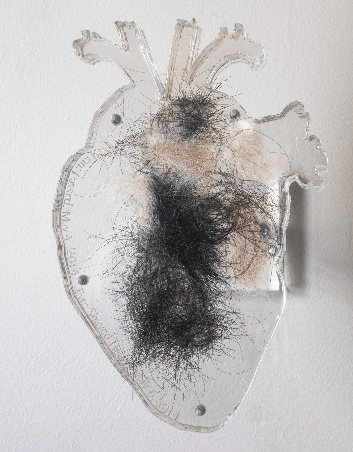   Eve Wood  Final Translation  2014 Acrylic, dog hair, human hair 8 x 6 x 9 Inches   Courtesy of the Artist  