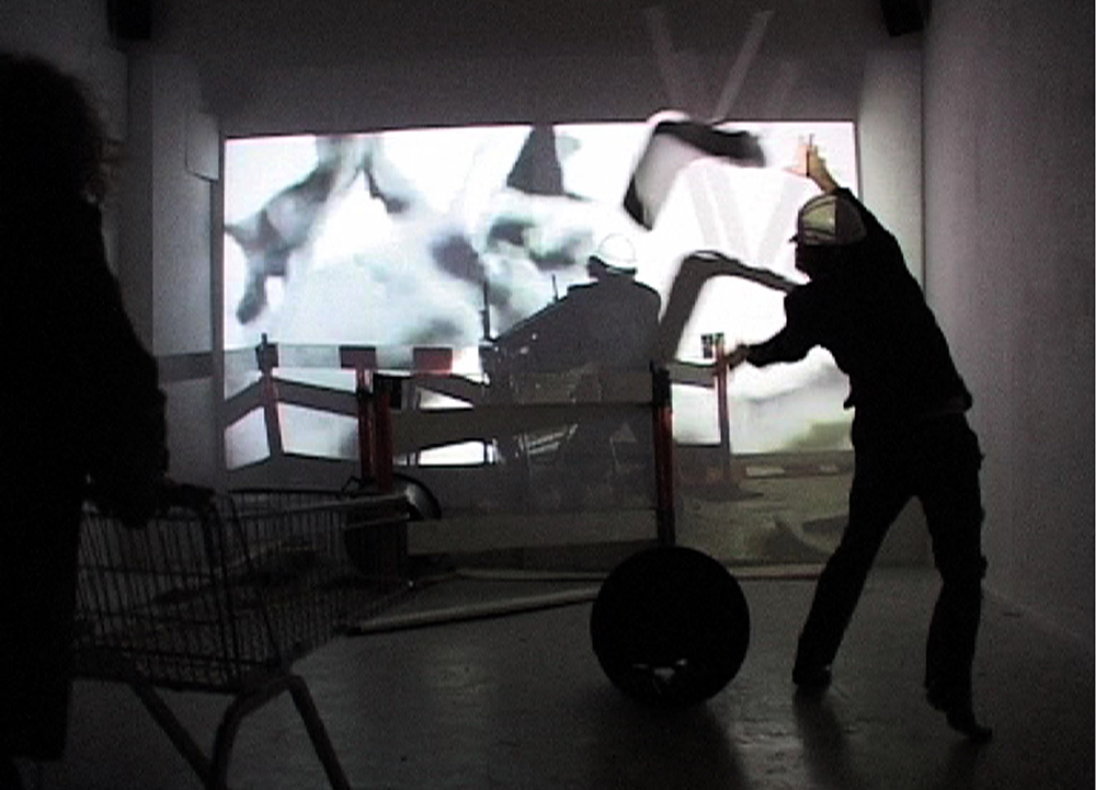 Alexis Milne Riot Part One and Two 2010 Video 4 minutes 51 seconds Dimension variable Courtesy of the Artist