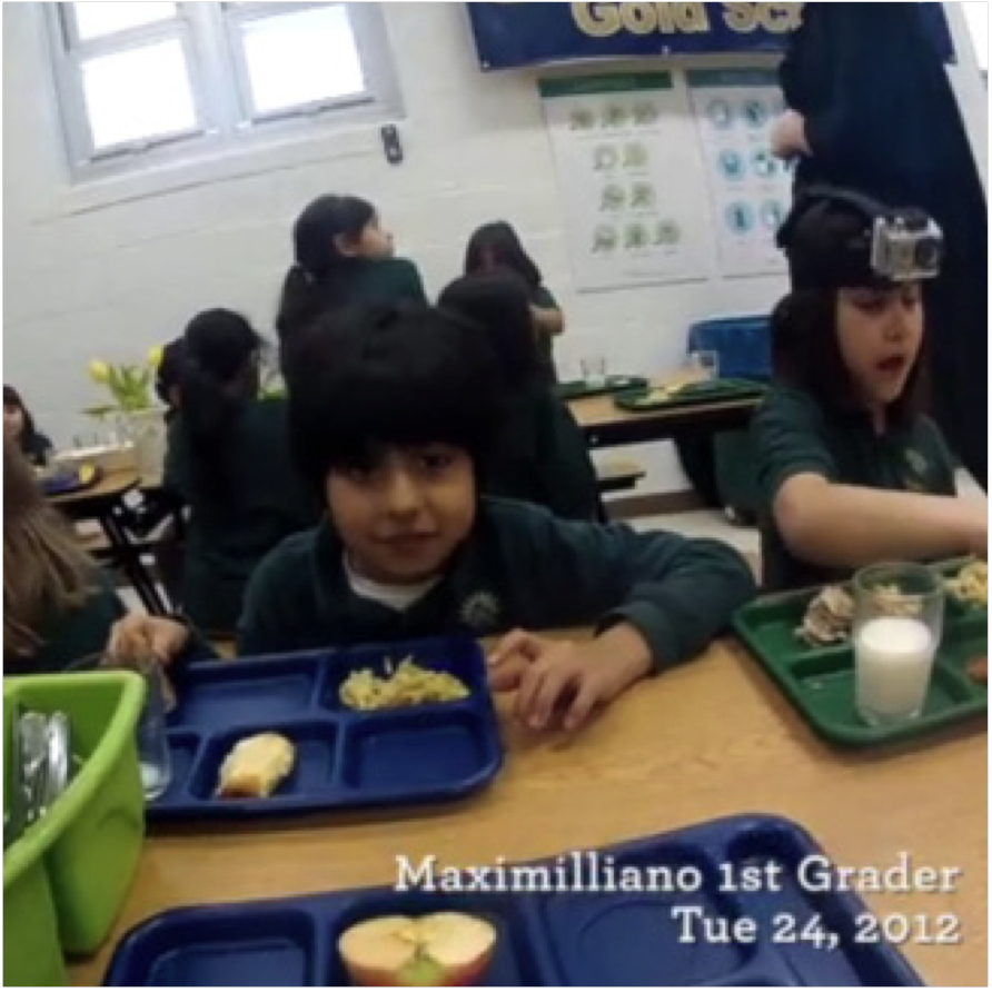 Maximilliano's-eye-view of the cafeteria