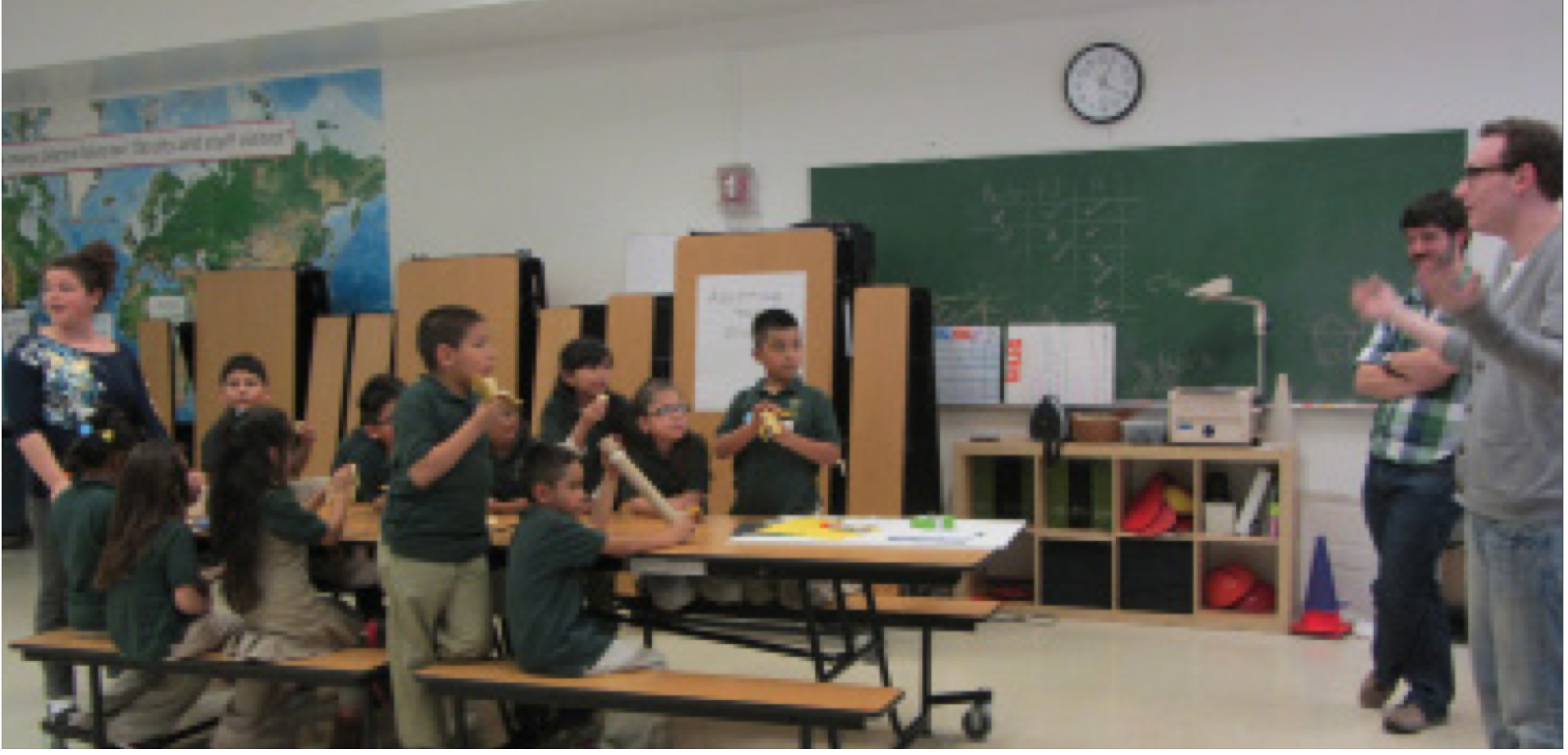 Leading a brainstorm session with AGC students and faculty