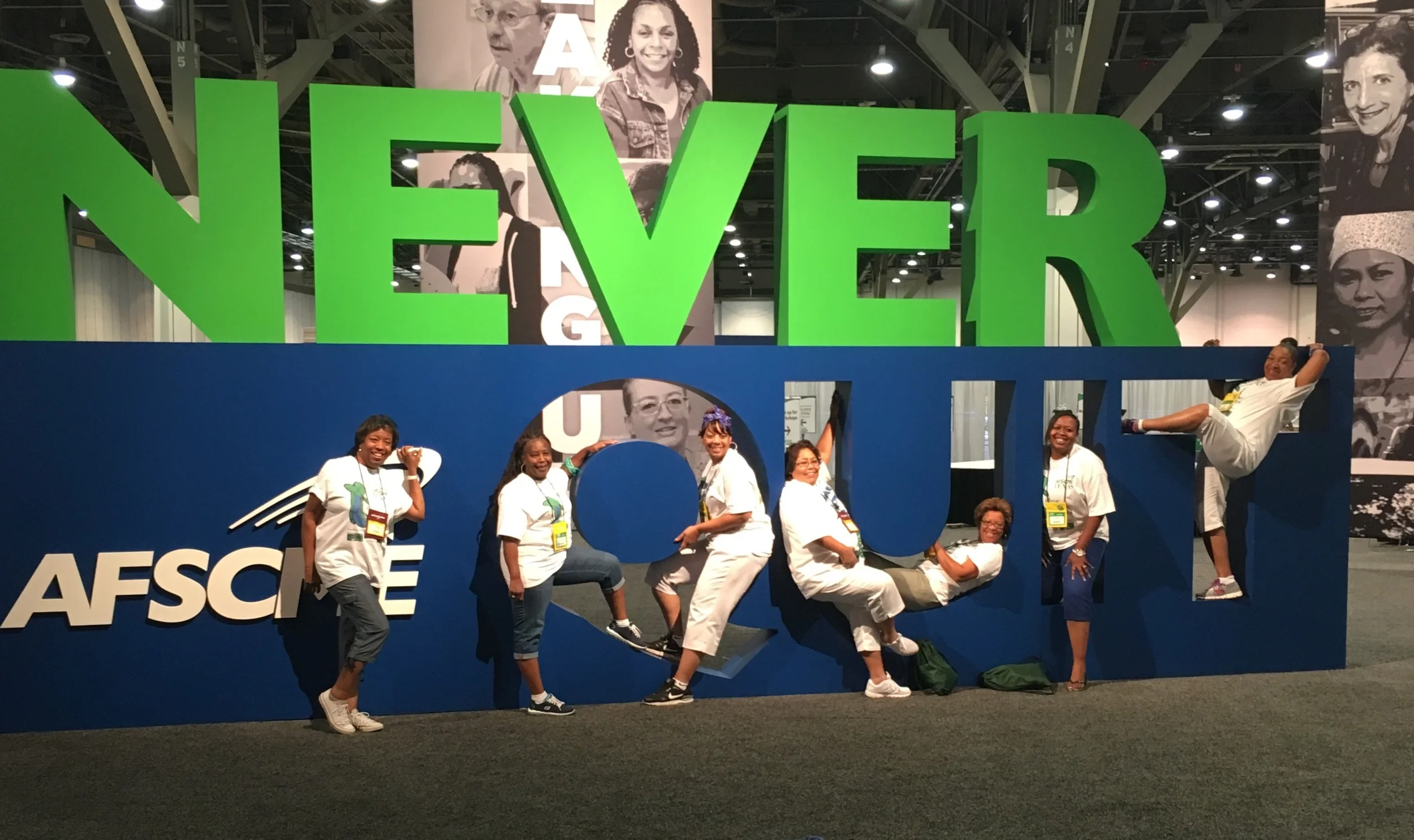 Houston, TX Local 1550 members #neverquit, part of the Southwestern International Region