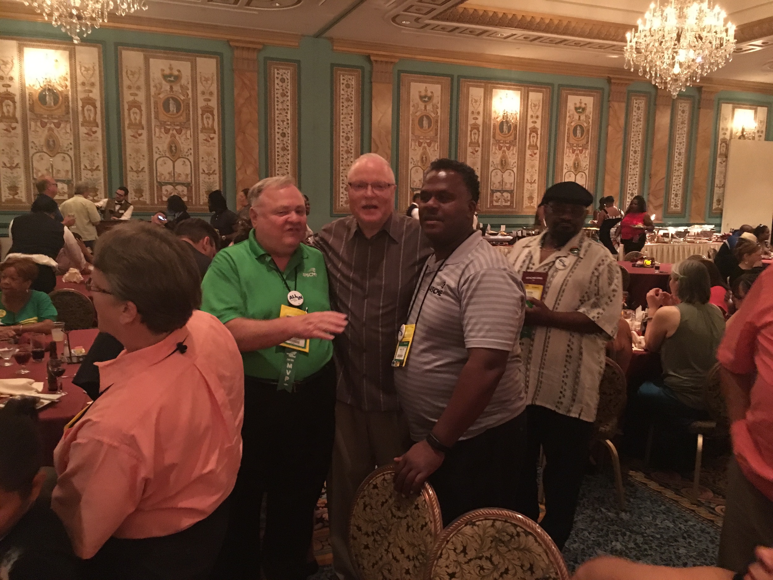 Presidential meeting: Pictured from left: Roman Ulman, Lee Saunders, Walter Crenshaw