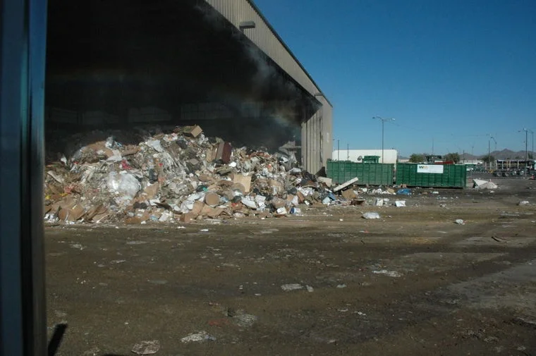 Photo by Leslie McMorrow Recycling is so important to keep as much as possible out of our landfills. The Deer Valley Transfer Station is one of many locations around the Valley that compiles trash before being placed in landfills.