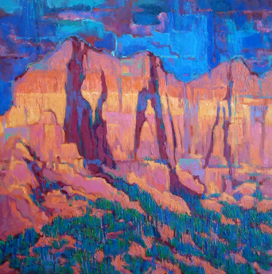 "Often the landscape is a mass of abounding confusion. I try to emphasize the elements I want and disregard the rest," John Berry
