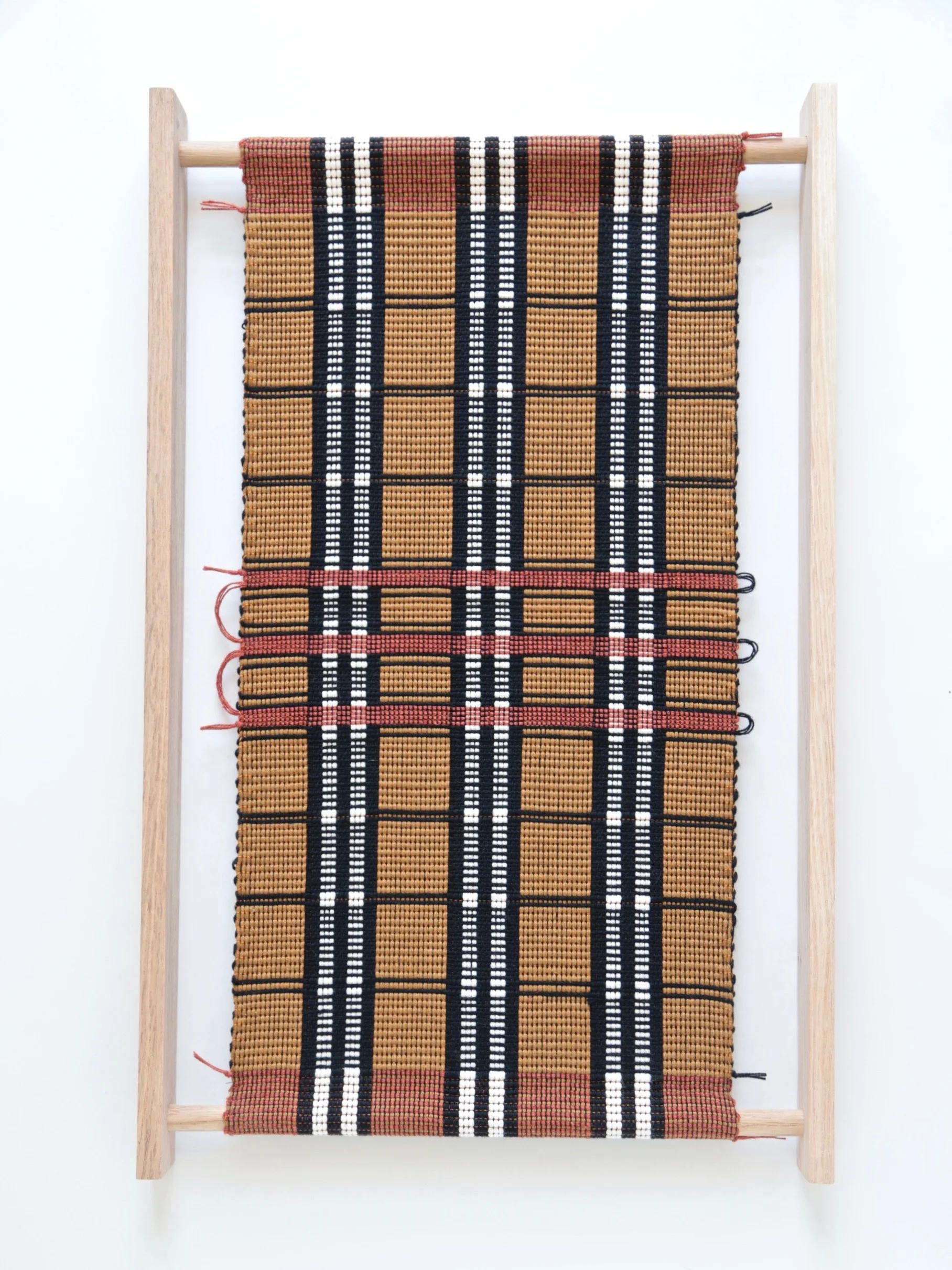 Juliette Lanvers Dreaming of Mali I hand-weaving, 18.5 x 12.75 in.