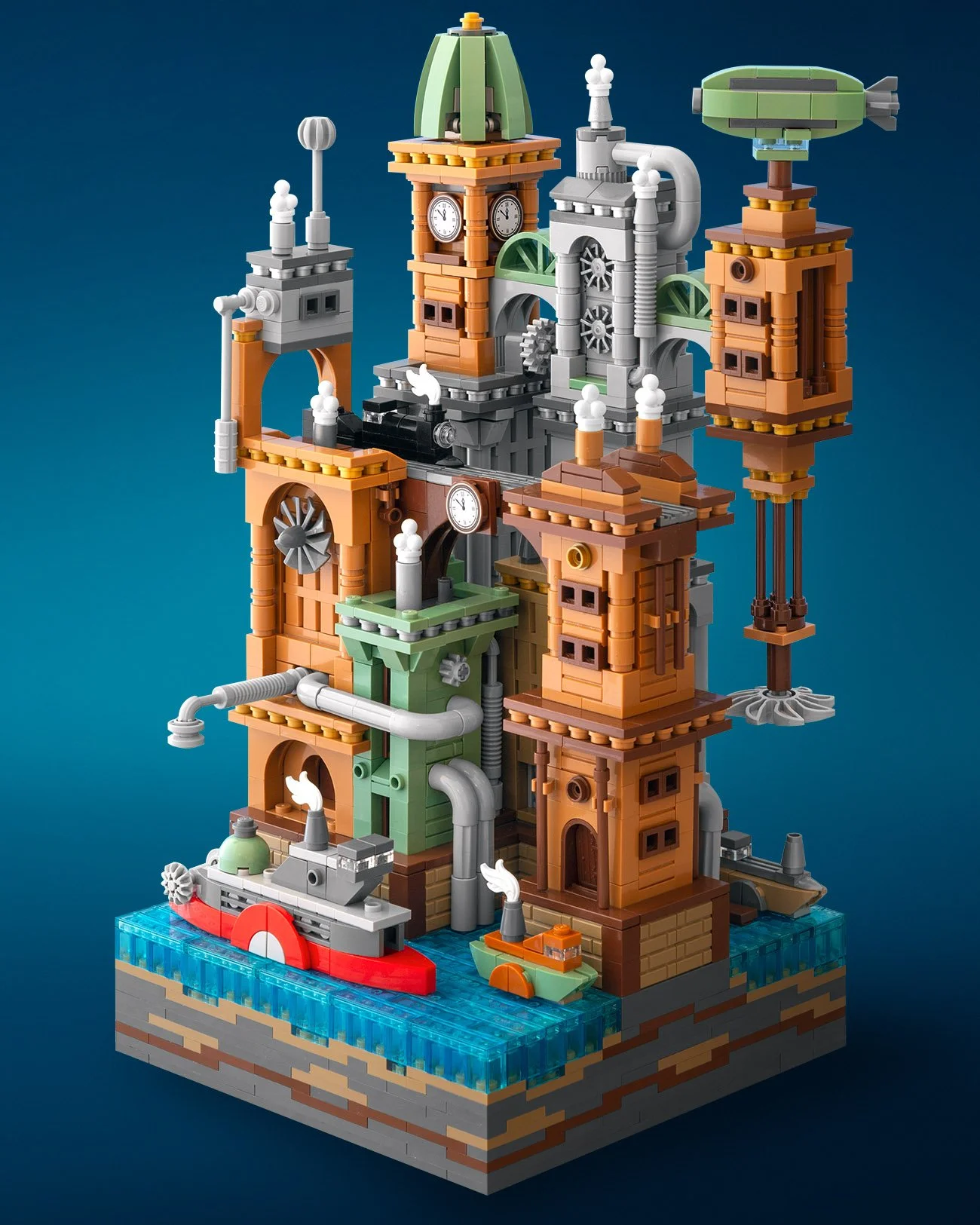 LEGO Microscale Steampunk City