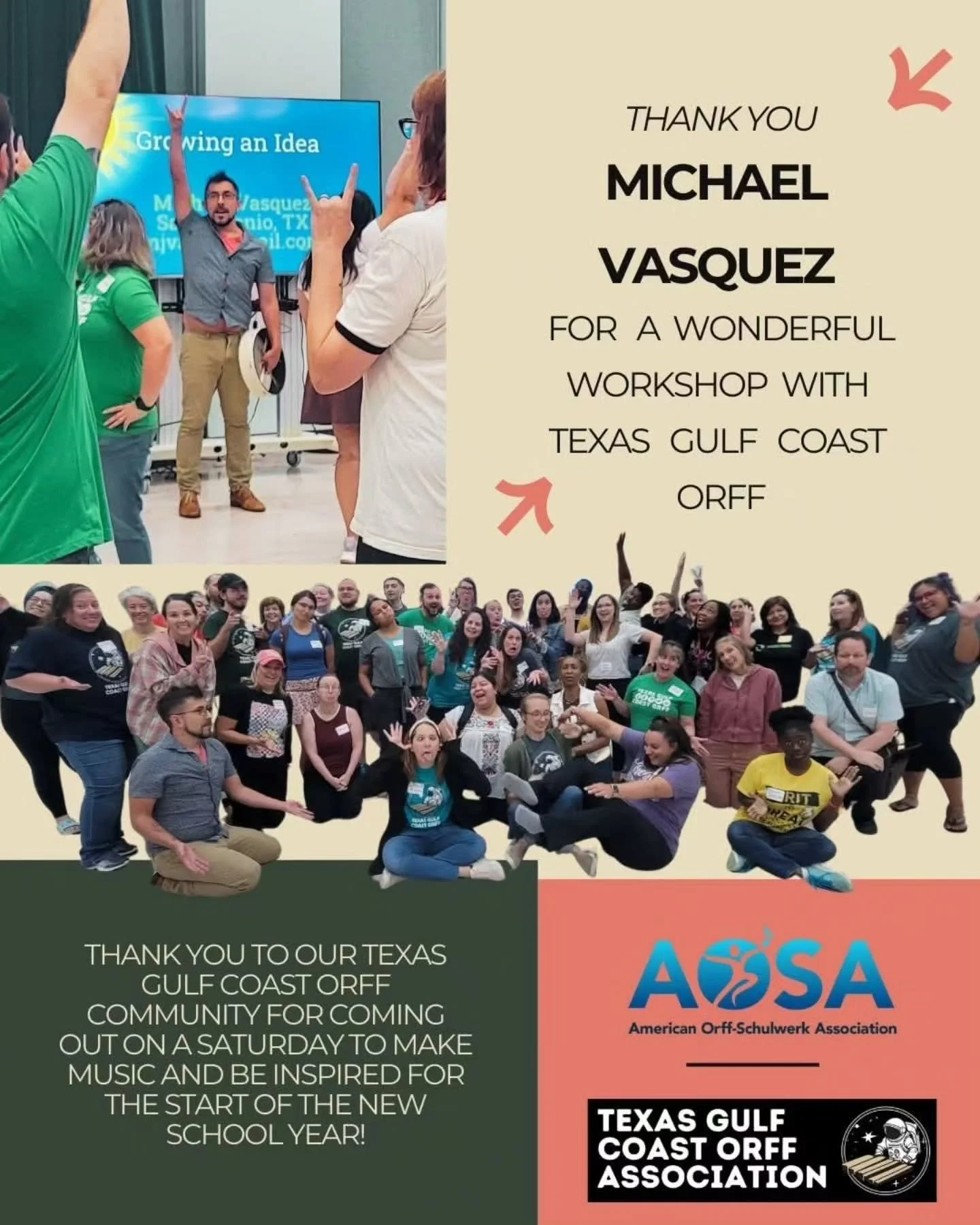 Thank you for coming out this Saturday. We love connecting with our Orff Schulwerk community! Have a wonderful start to your school year, and we will see you in October!