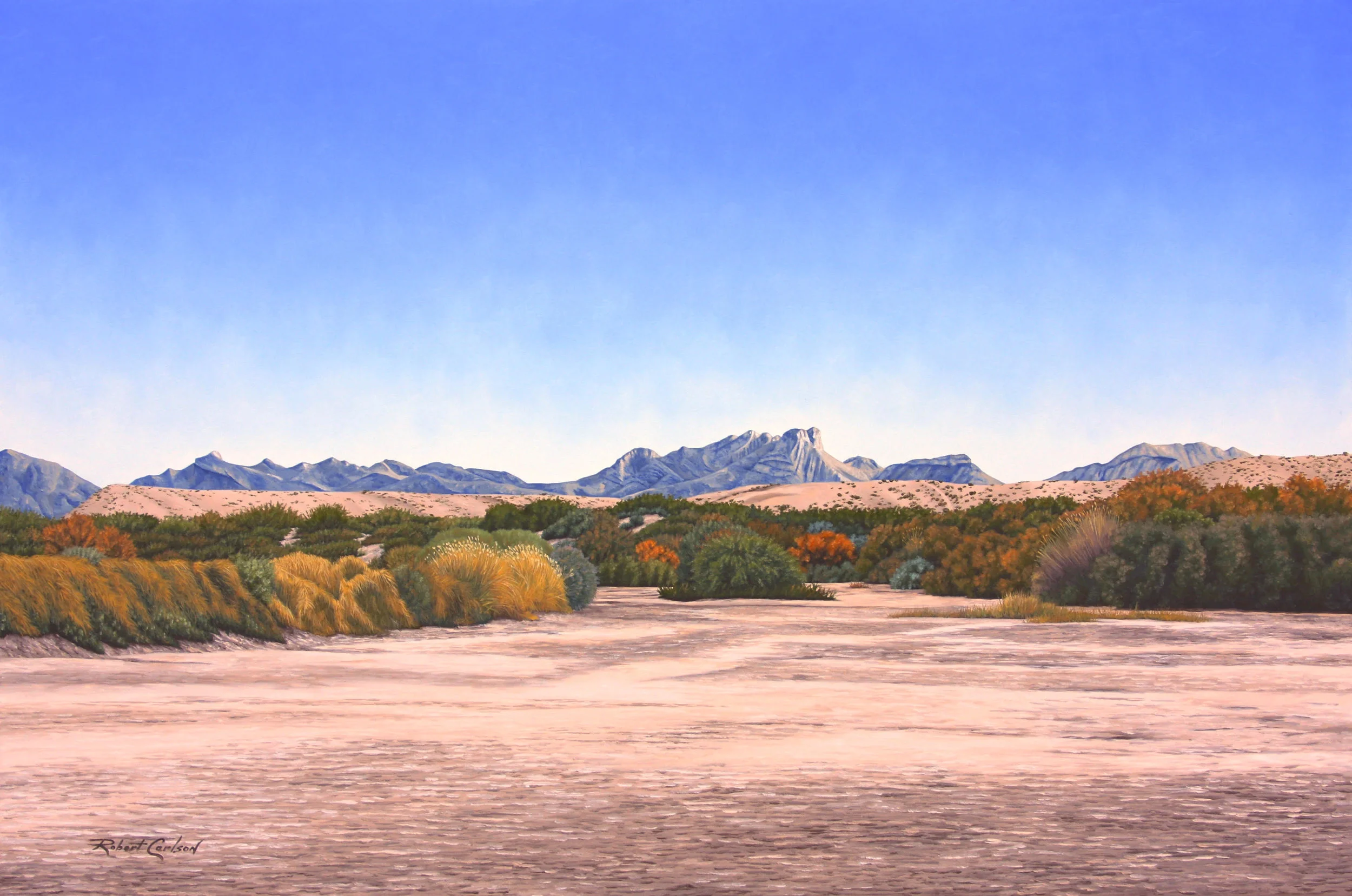 "Rio Seco" 22" x 36" signed and numberted limited edition. (Limited to 25) Giclée, $470 includes $20 shipping.
