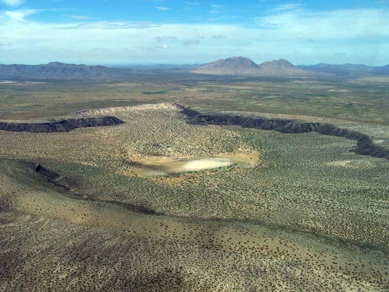 Aerial view of Kilbourne Hole