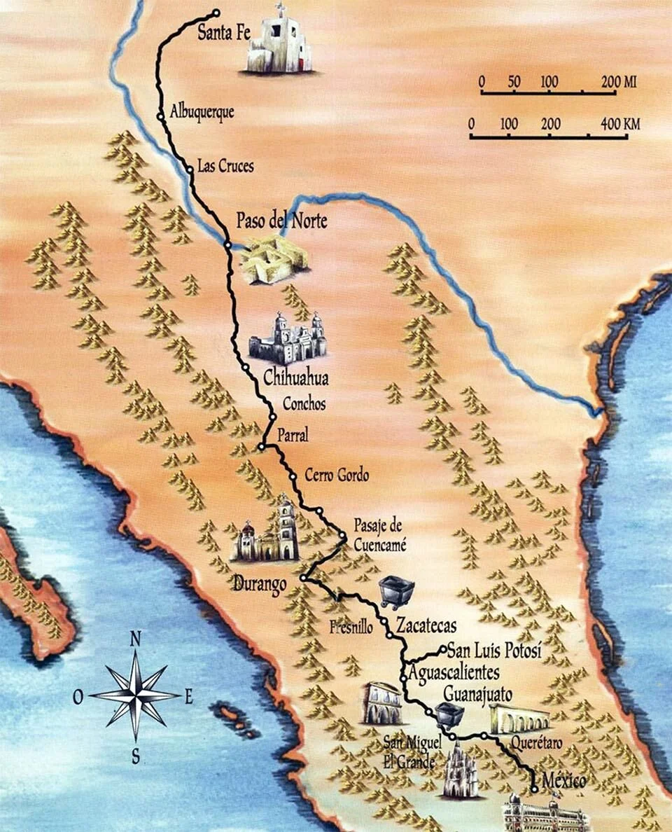 You are walking a sliver of El Camino Real de Tierra Adentro.