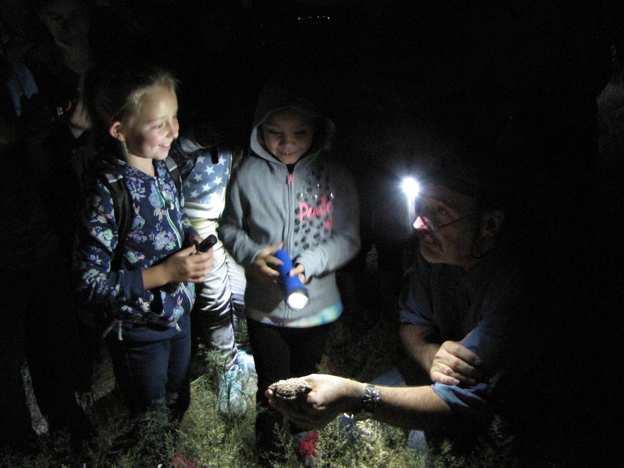 Dr. Paul Hyder, Board Director of Celebration of Our Mountains and science teacher discovers something very interesting on his popular series of field trips, “Who’s Running Around the Desert at Night”.