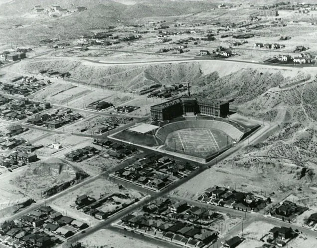 Photo shows Rous’s quarry and another quarry to the N where apparently other pleistocene fossils were discovered.