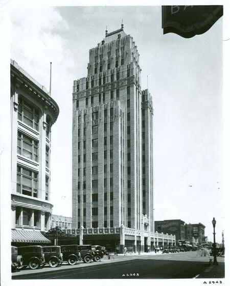 An art deco building, O.T. Bassestt Tower, was a Trost &amp; Trost design. The building was completed in 1930.