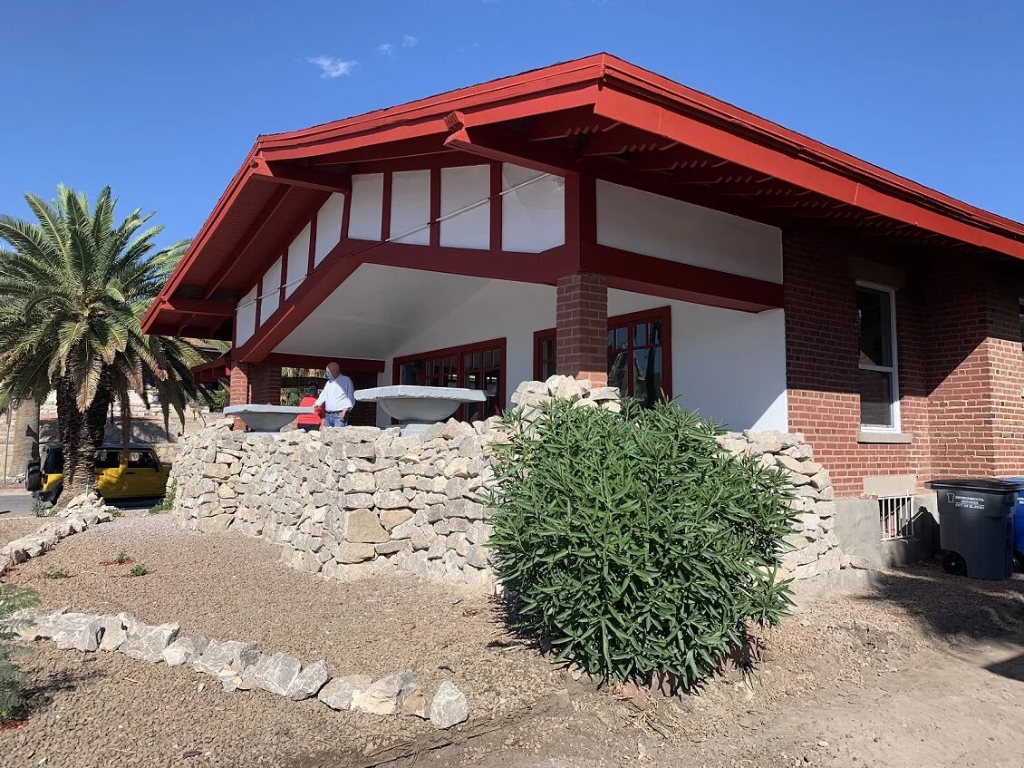 A Trost designed home on Arizona Ave., the B. F. Stevens residence, was completed in 1912.