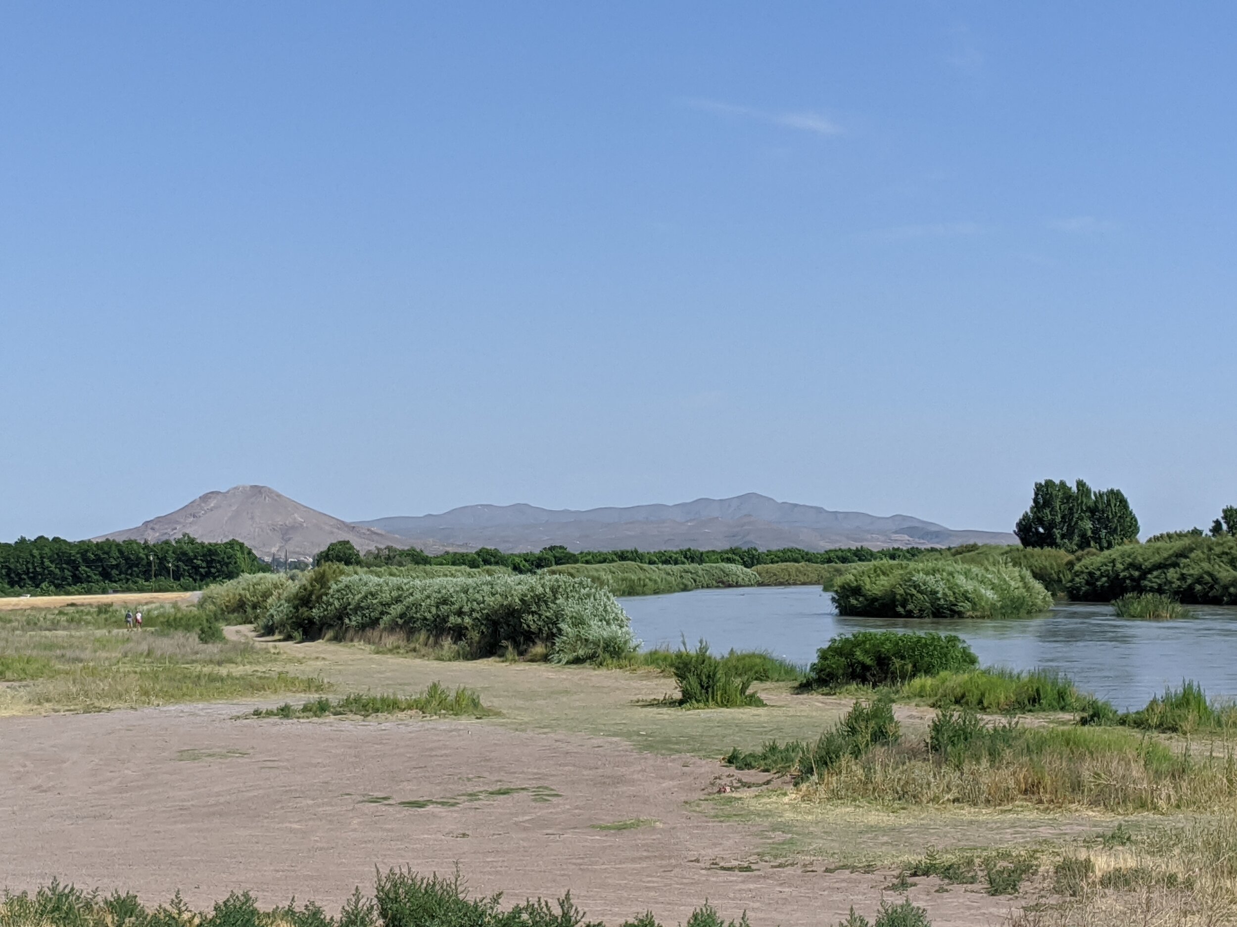 The Rio Grande, Picacho Mountain and the Robledo Mountains