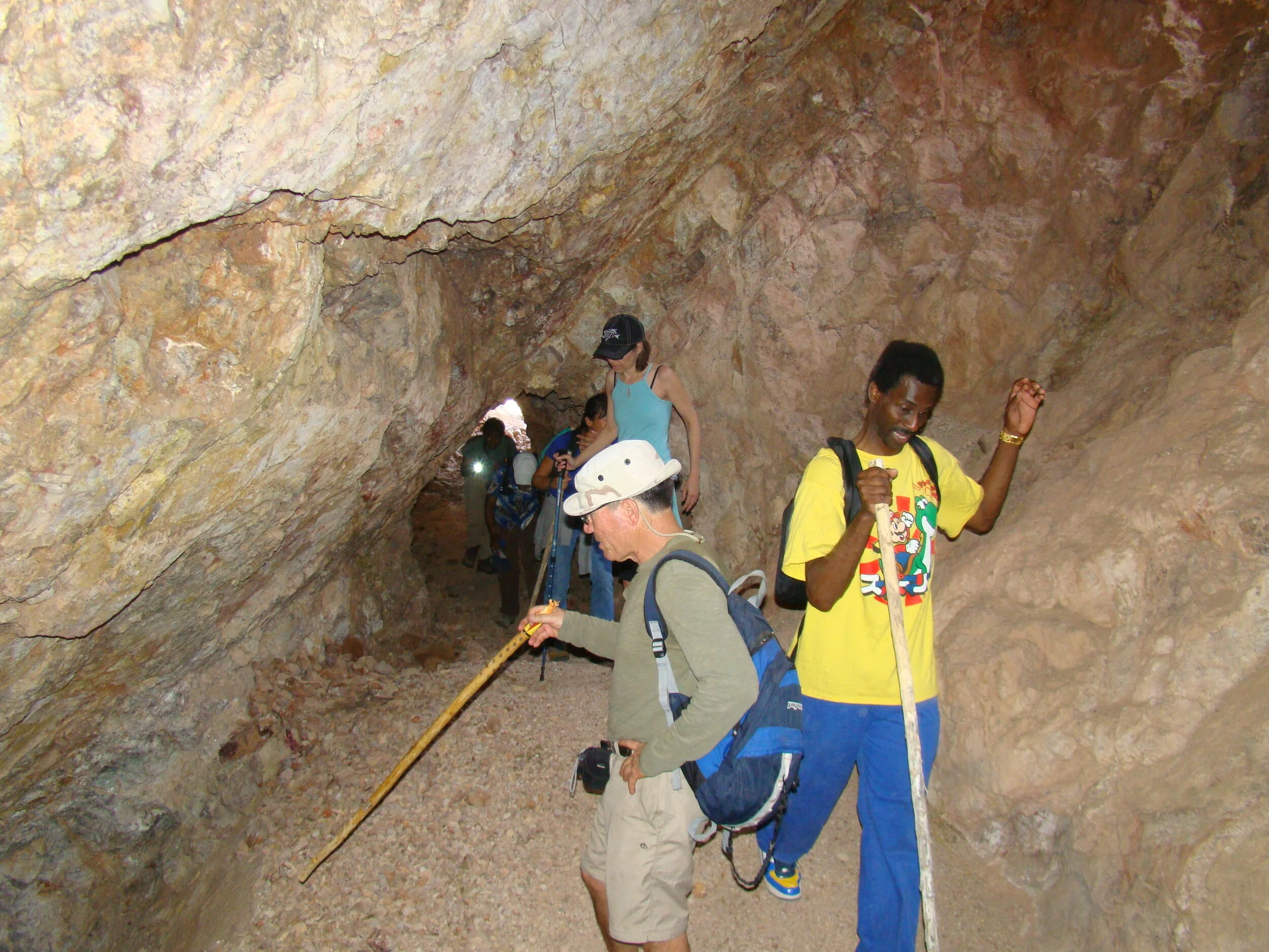 Entering a Barite Mine