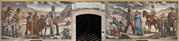 “Pass of the North” mural by Tom Lea