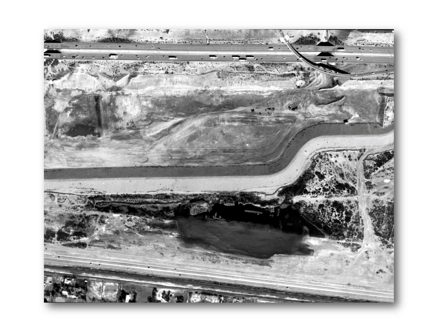 Keystone Heritage Park Aerial before groundbreaking, 2003