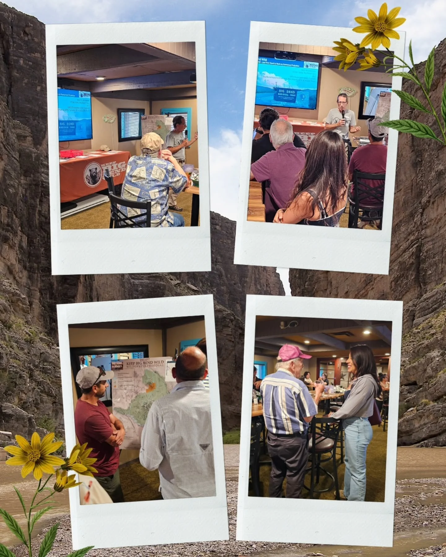 ✨️A recap from our May speaker, Bob Krumenaker and his work with Keep Big Bend Wild! Thank you Bob for sharing your mission and how we can get involved to protect this natural wonder. 

🧡Celebration of Our Mountains beleives in protecting our open s