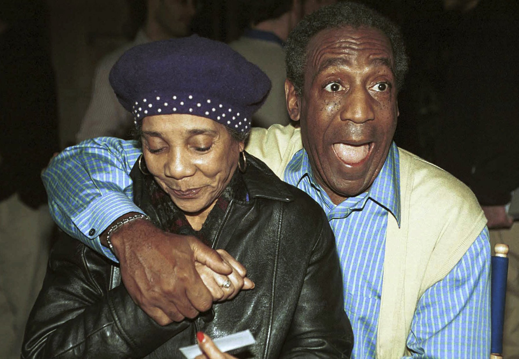 21a. Bill Cosby hugs a childhood friend on the set of the Cos a.jpg