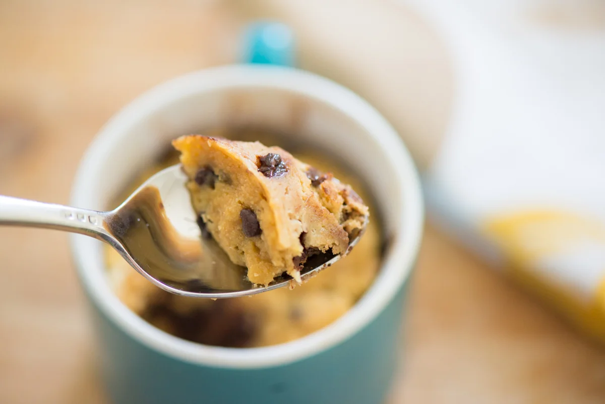 Paleo Chocolate Chip Cookie Mug Cake