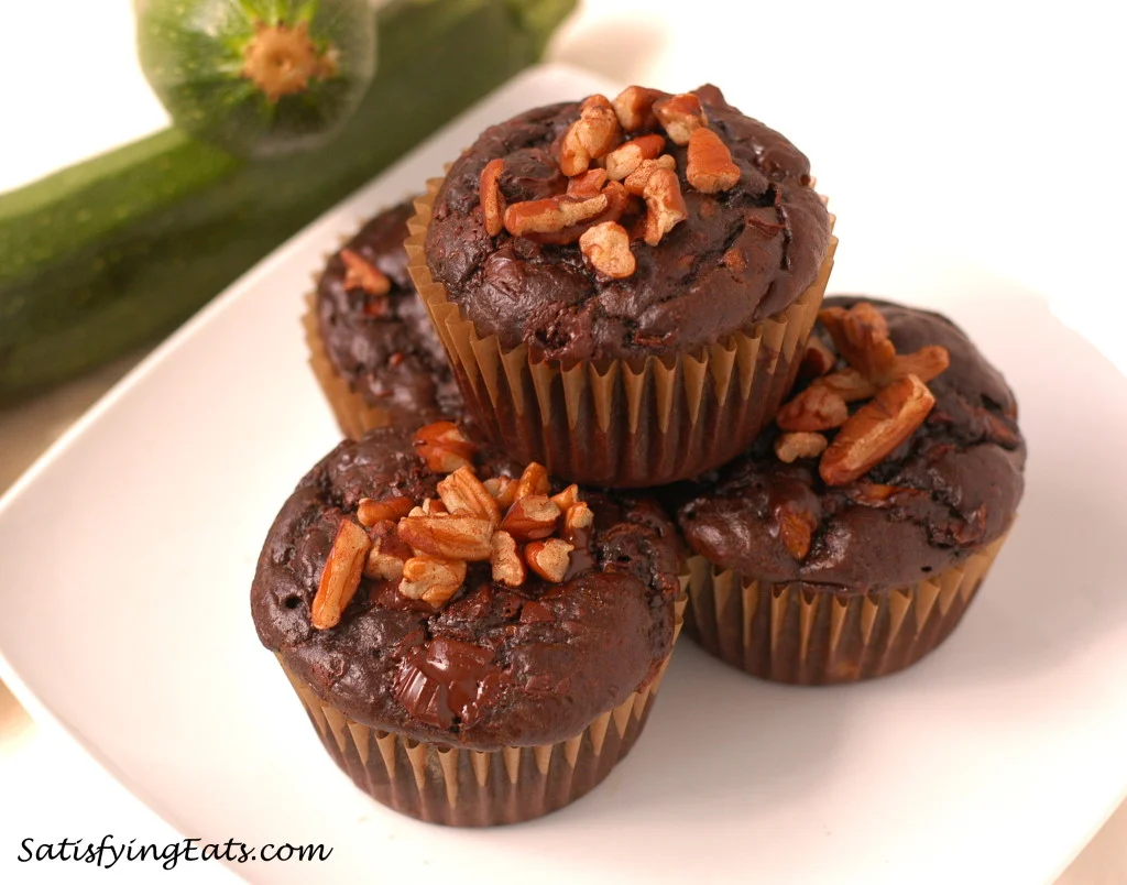Flourless Chocolate Zucchini Muffins