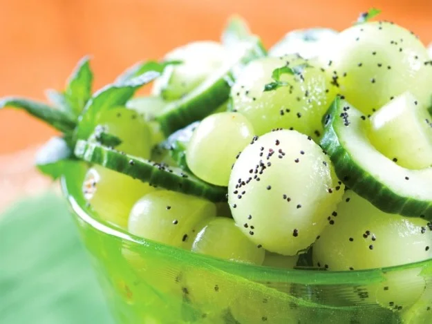 Honeydew Salad with Poppy Seed Dressing