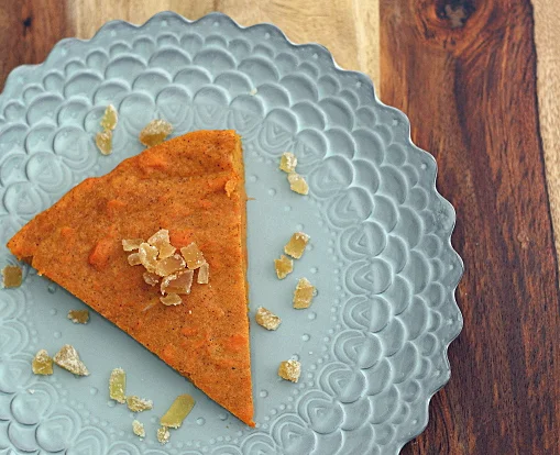 Crustless Cardamom Sweet Potato Pie with Stevia
