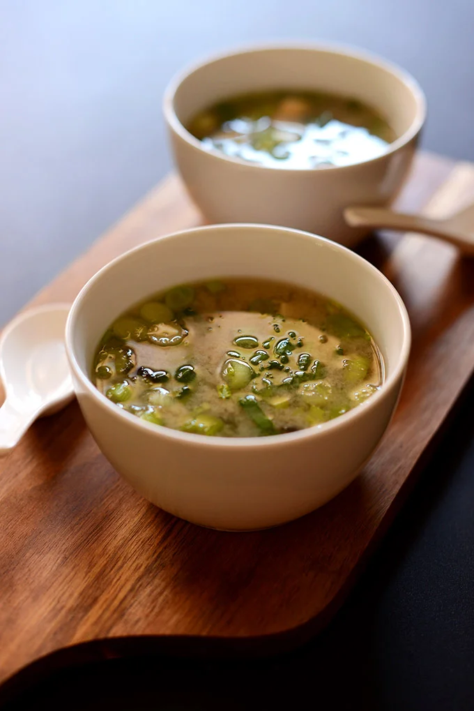 15 Minute Miso Soup with Greens