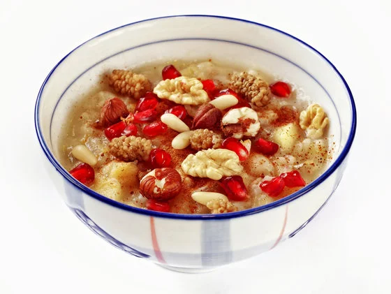 Persian Wheat Berry Breakfast Pudding