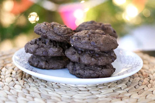 Double Chocolate Peppermint Cookies (Gluten and Dairy Free)