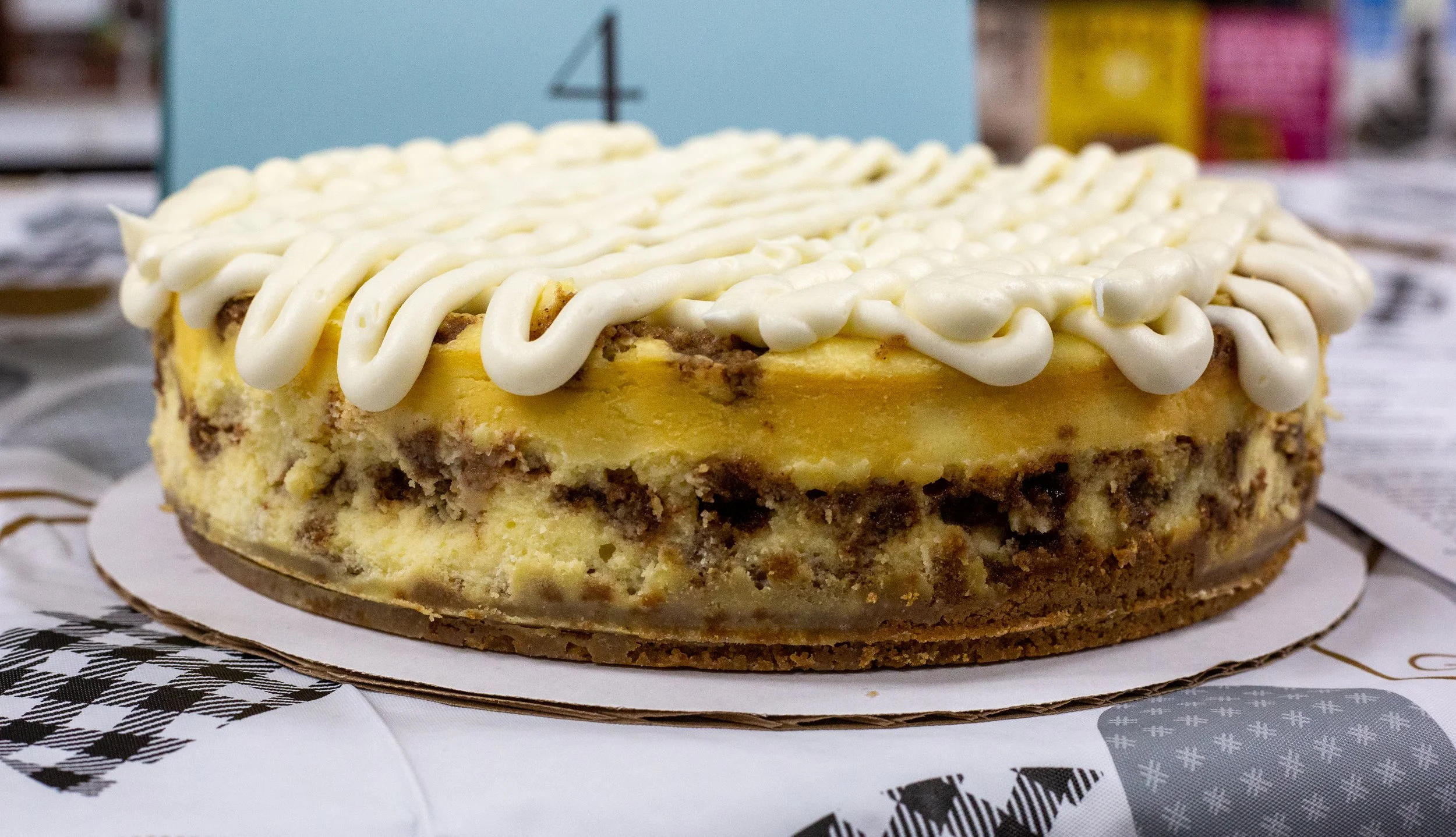 Gluten Free Baking Contest- 2nd Place: GF Cinnamon Roll Cheesecake
