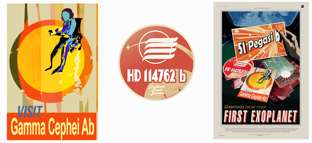 JPL / NASA Exoplanet Travel Posters Creative Director- Dan Goods; Art Director- David Delgado