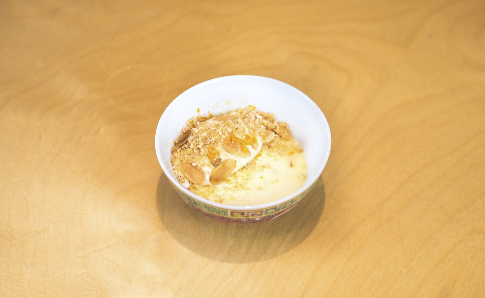 WHERE CHINATOWN MET LITTLE ITALY zabaione, wafer, tapioca cake