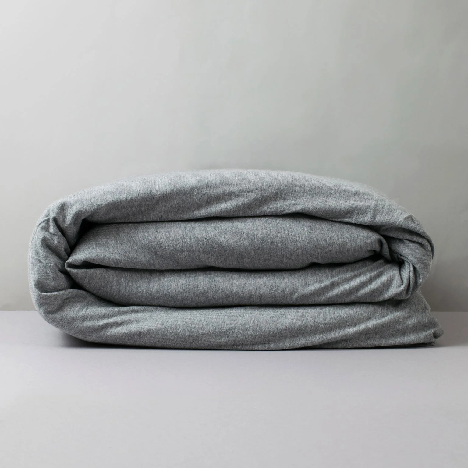 Organic Cotton Jersey Duvet - Grey