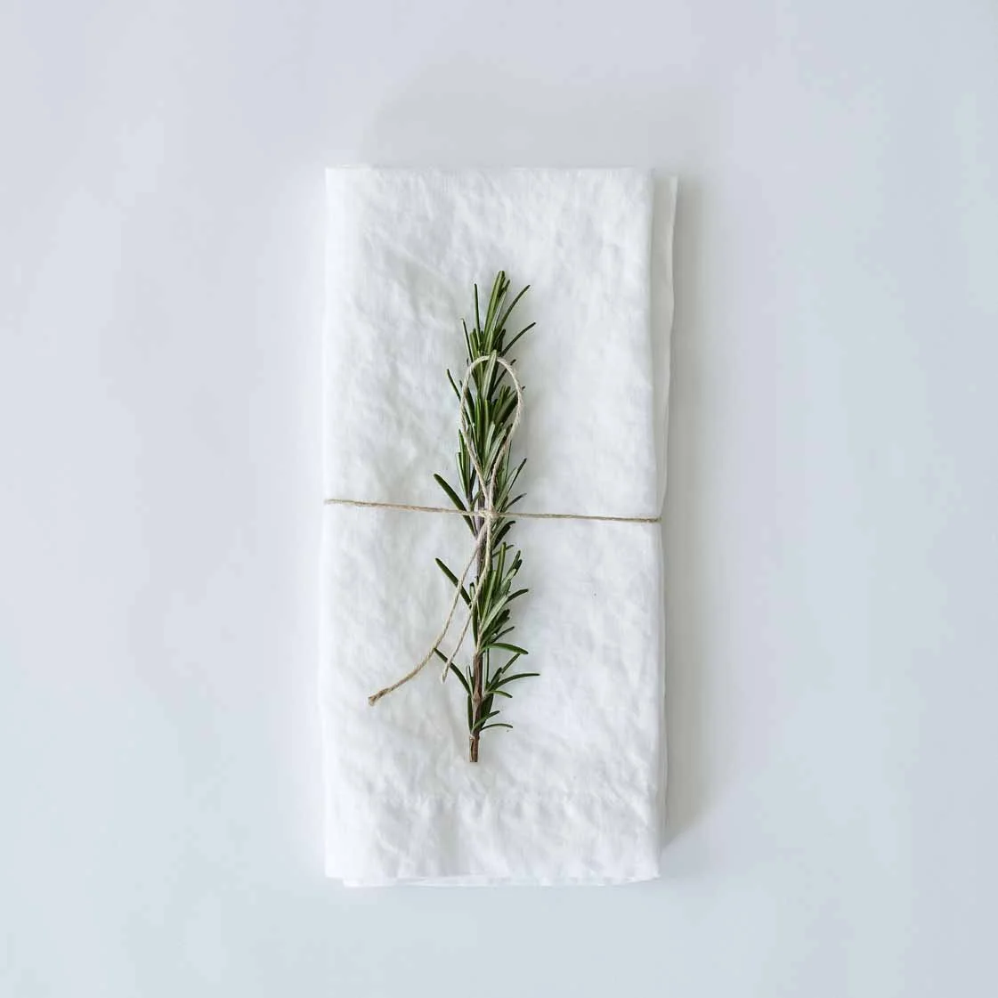 organic linen napkin - white