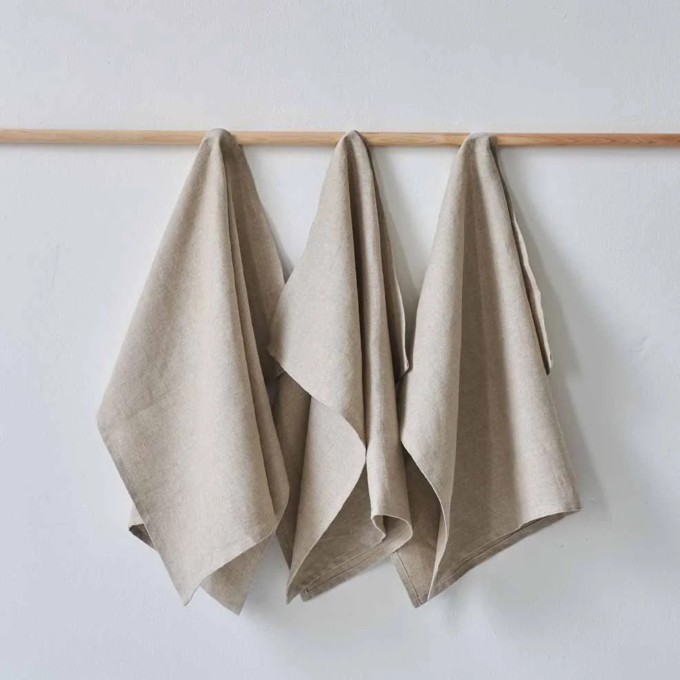 organic linen tea towels