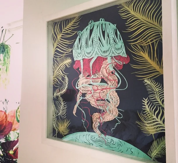 So nice to see Vix's photo of it hanging in her lovely home!