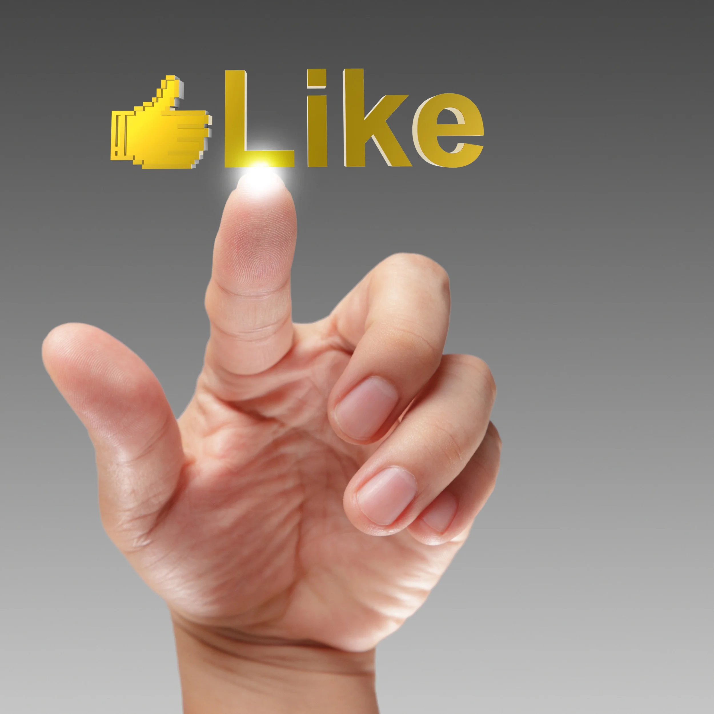 pressing Social Network icon