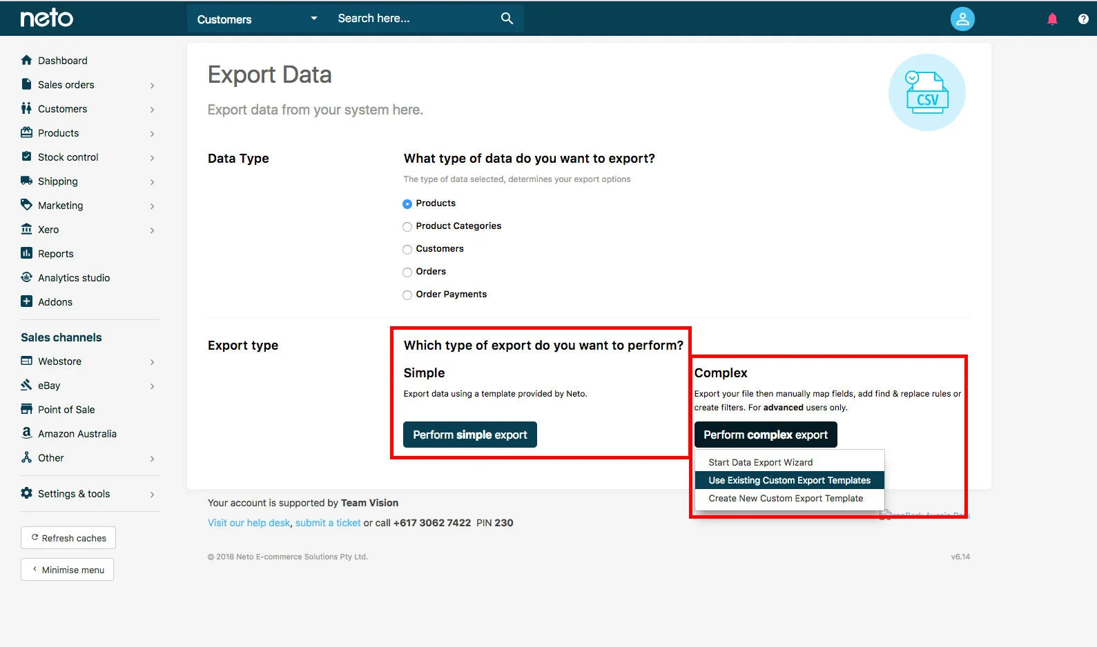 You’ll be given a list of the default templates. Find the Google Shopping feed and clone the template.