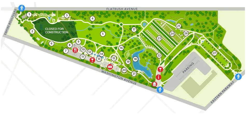 Garden map from the BBG website