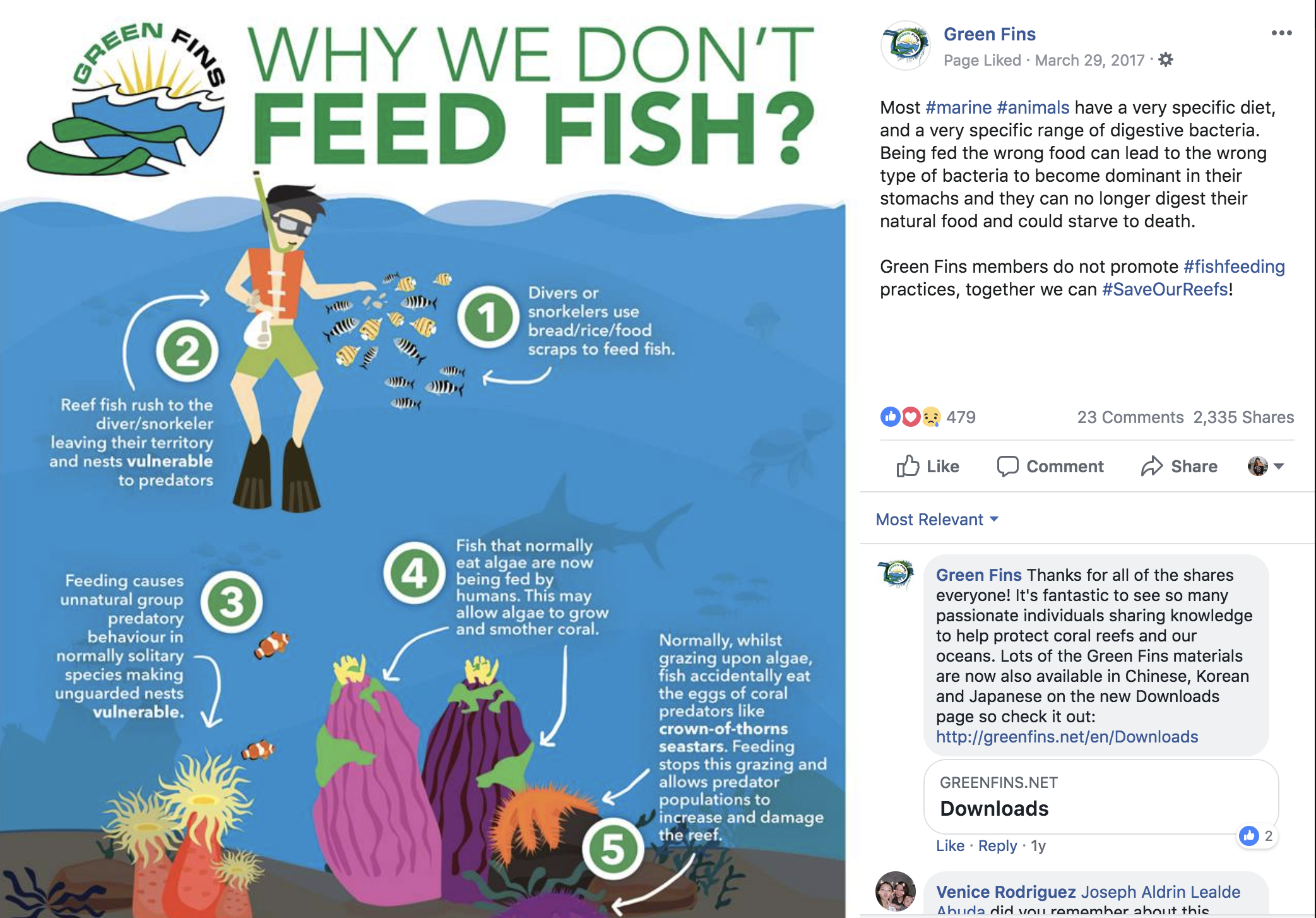 The posters and infographics are often promoted on their social media.