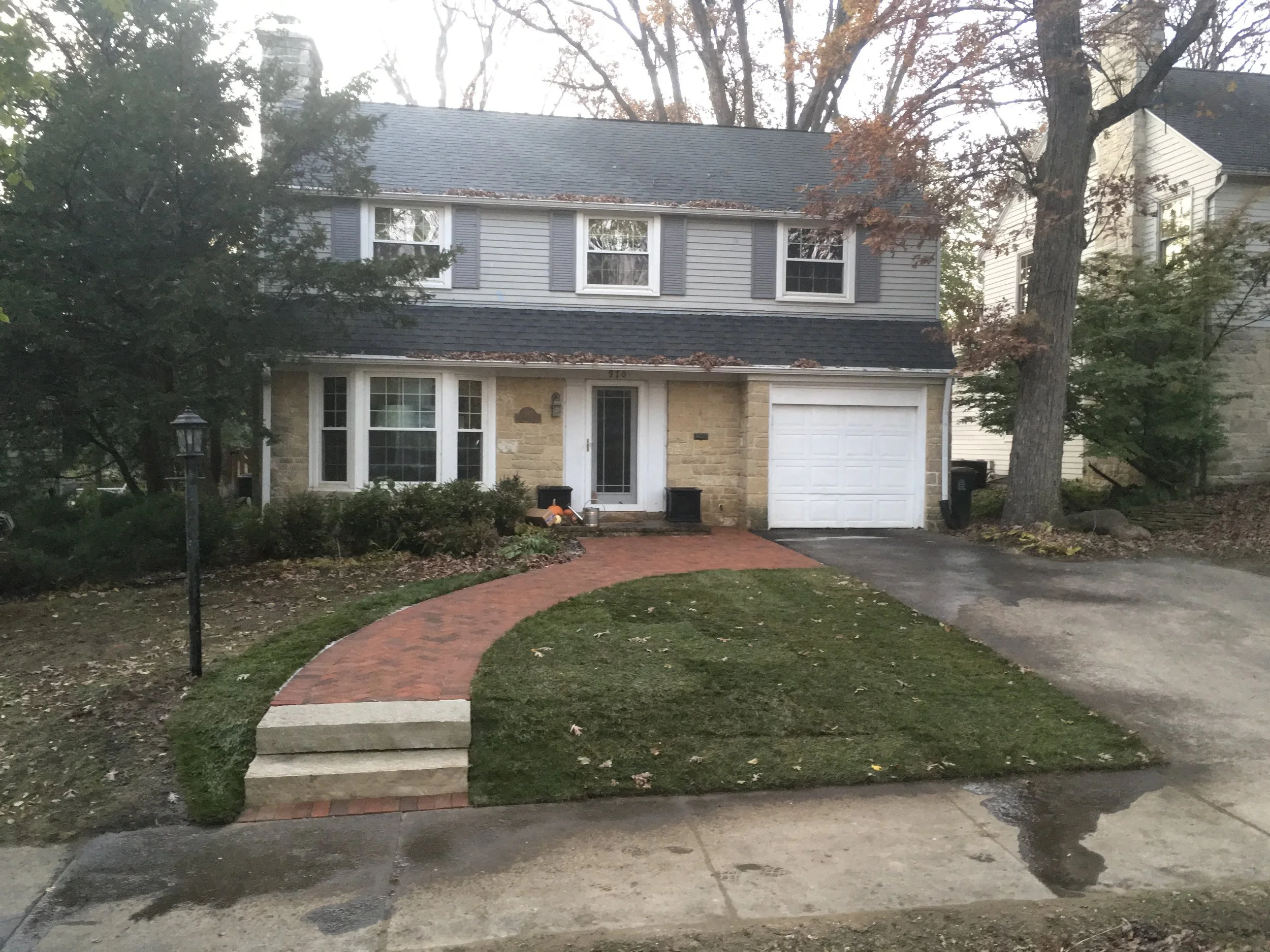 Paver Walkway & Limestone Steps - Nakoma