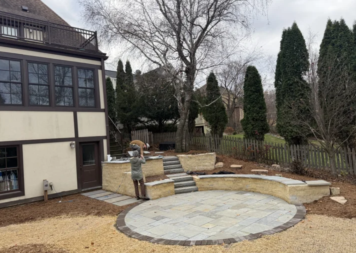 Illinois Limestone Fire Ring - Nakoma 
