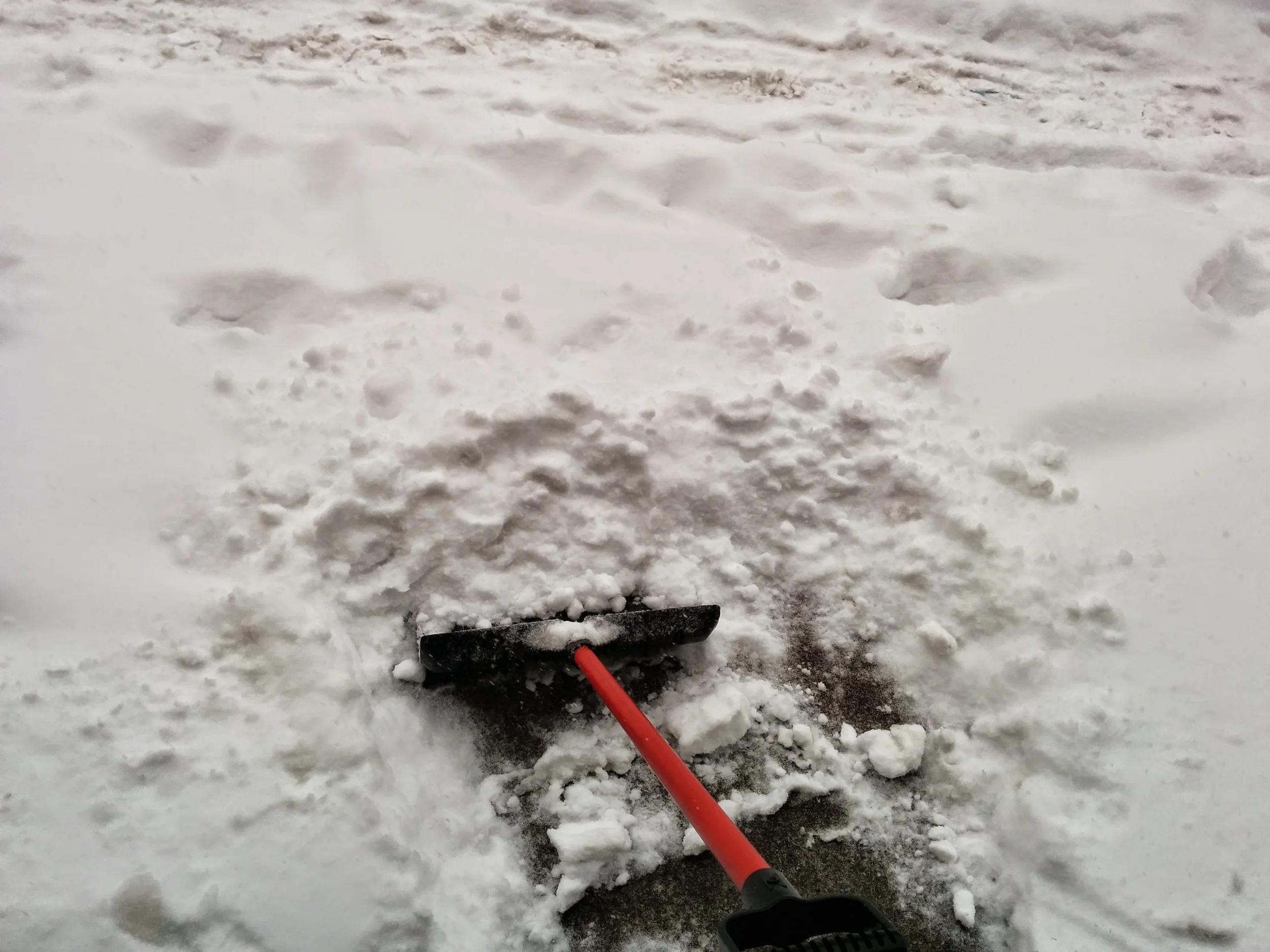 I remember shoveling my parents' house all day. What a nightmare. :(