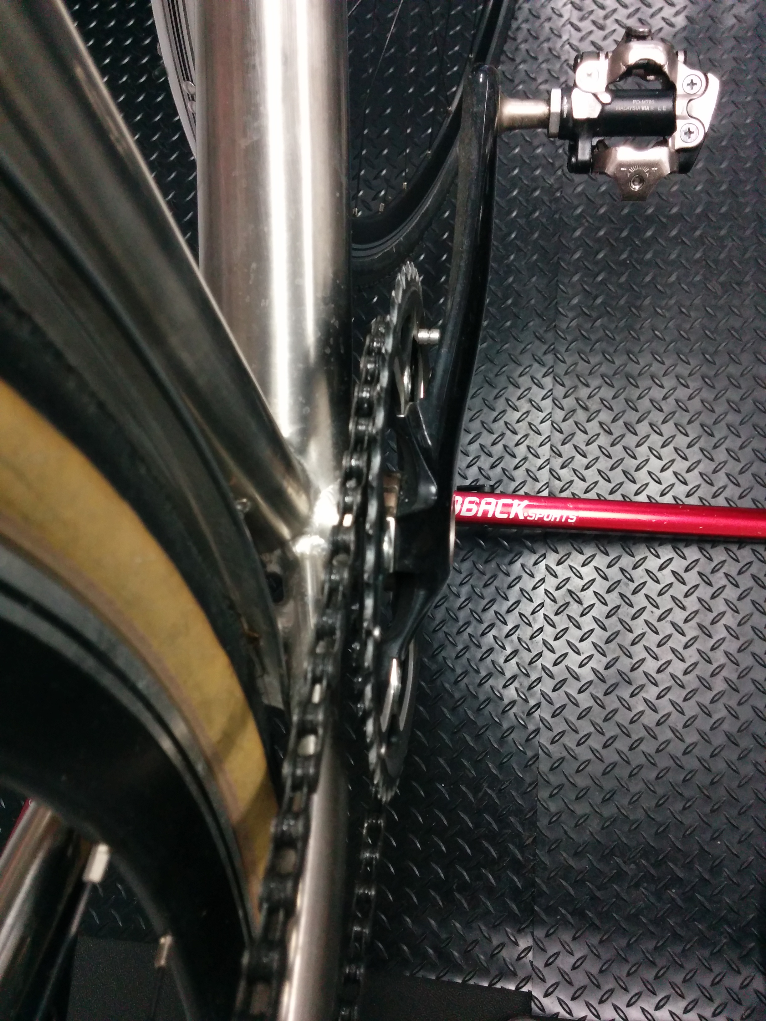 Previously I only used 36T chainring.