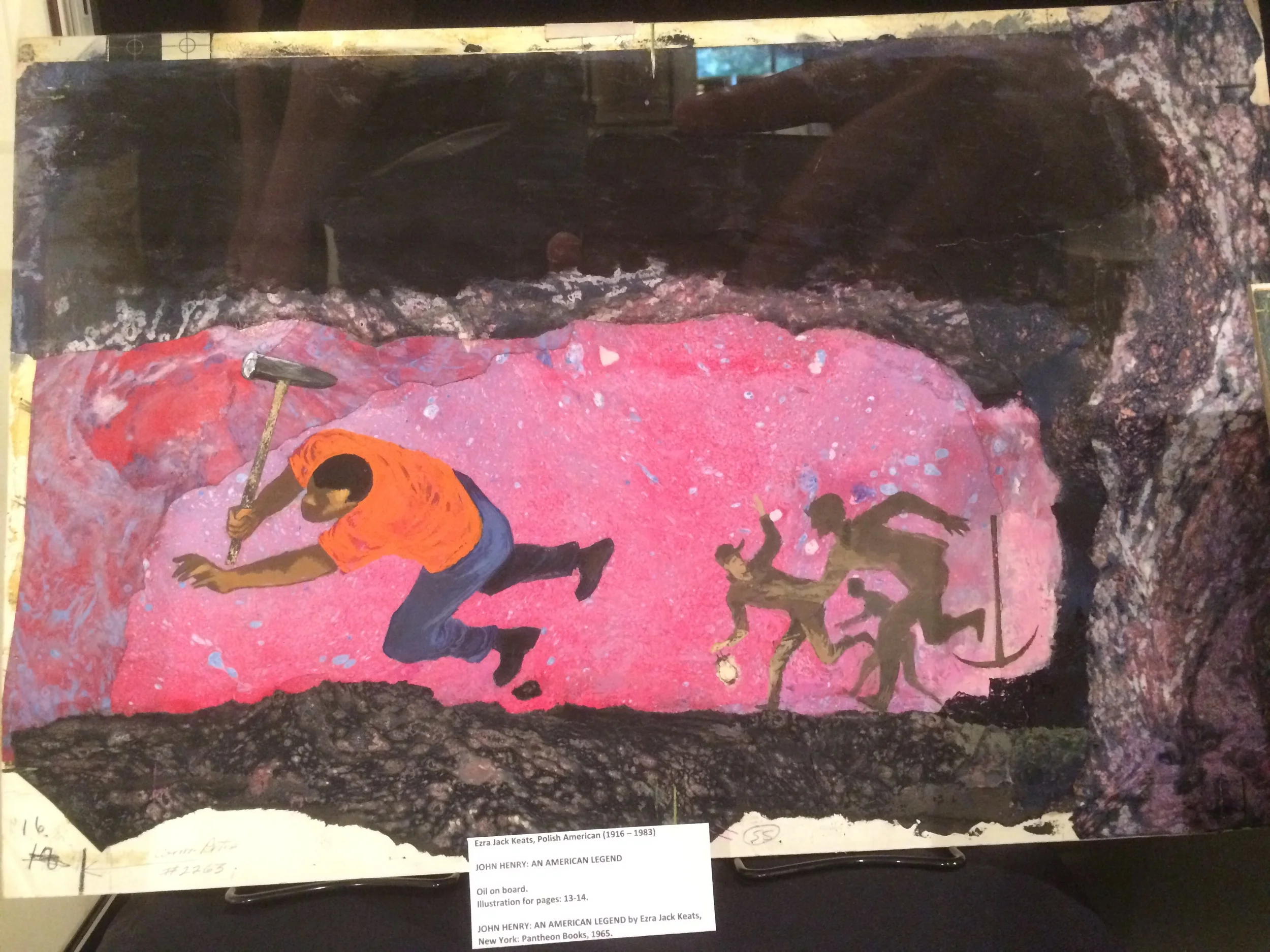 These Ezra Jack Keats pieces are amazing in person! So much texture and bold design, these pics don't so them much justice.