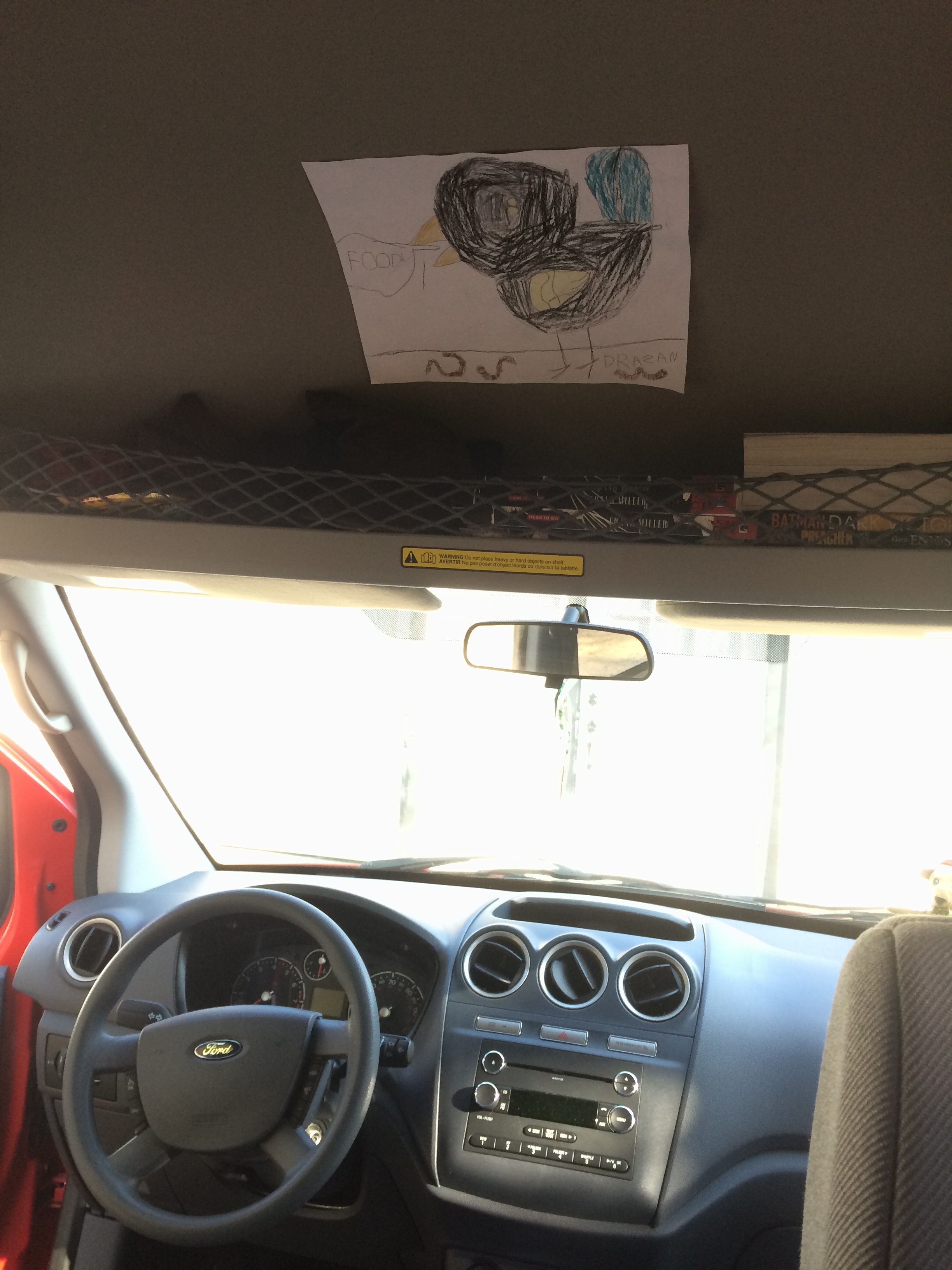  The van's getting decorated with fan art. 