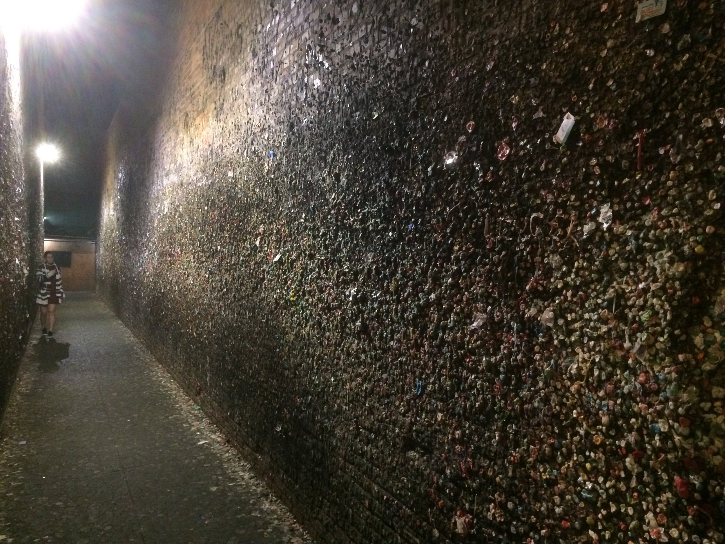 Ewww gross! Gum wall in San Luis Obispo.